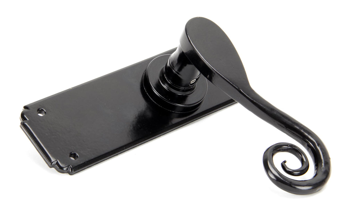 From The Anvil - Black Monkeytail Lever Latch Set | Sku. 33278 | Trade Door Handles.