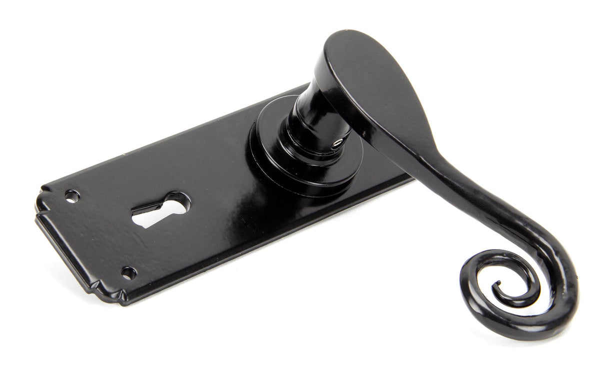 From The Anvil - Black Monkeytail Lever Lock Set | Sku. 33279 | Trade Door Handles.