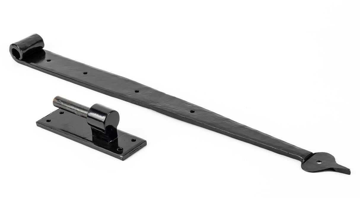 From The Anvil - Black 24" Hook & Band Hinge (pair) | Sku. 33286 | Trade Door Handles.