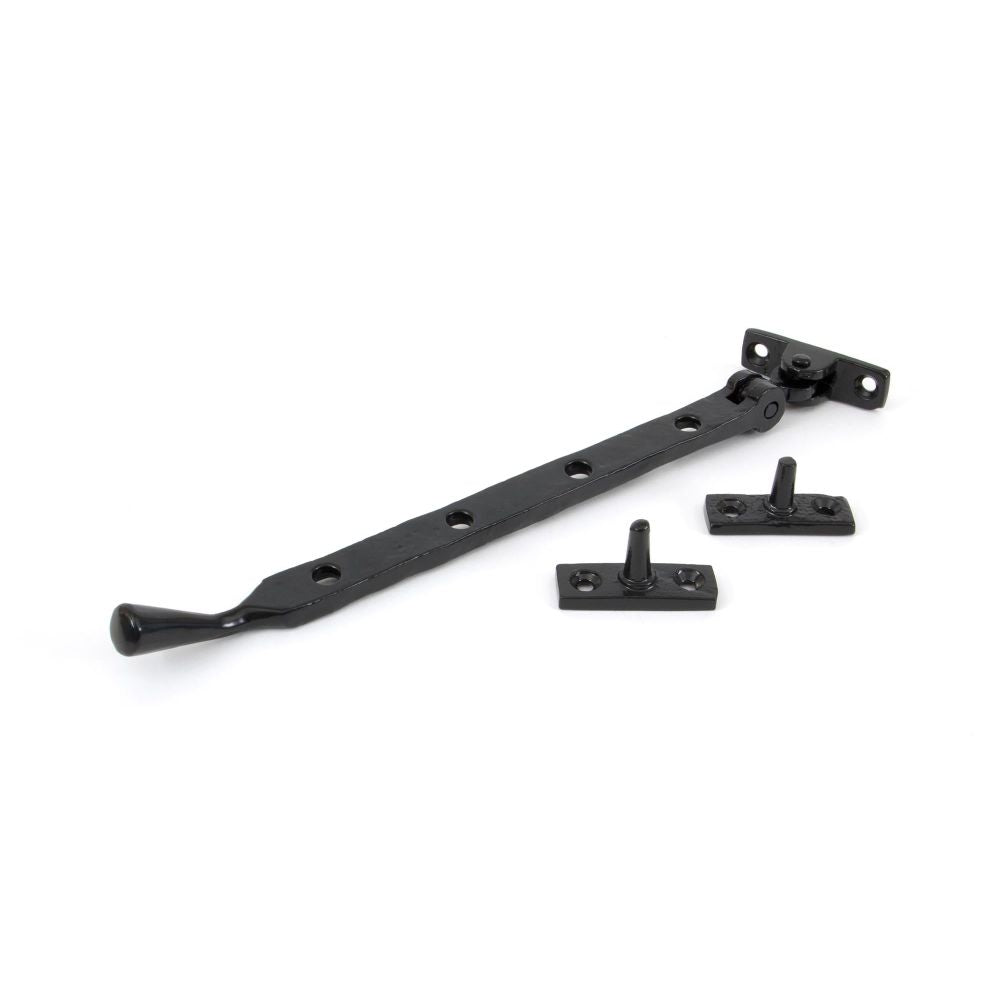 From The Anvil - Black 10" Handmade Peardrop Stay | Sku. 33292 | Trade Door Handles.