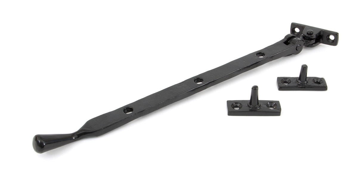 From The Anvil - Black 12" Handmade Peardrop Stay | Sku. 33293 | Trade Door Handles.