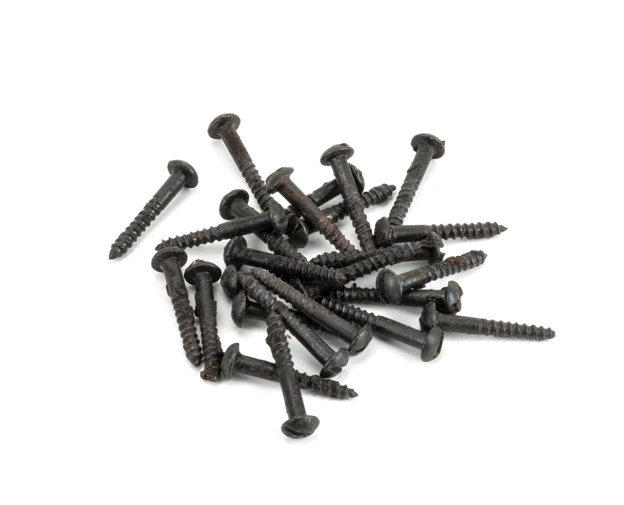 From The Anvil - Beeswax 4 x 3/4'' Round Head Screws (25) | Sku. 33301 | Trade Door Handles.