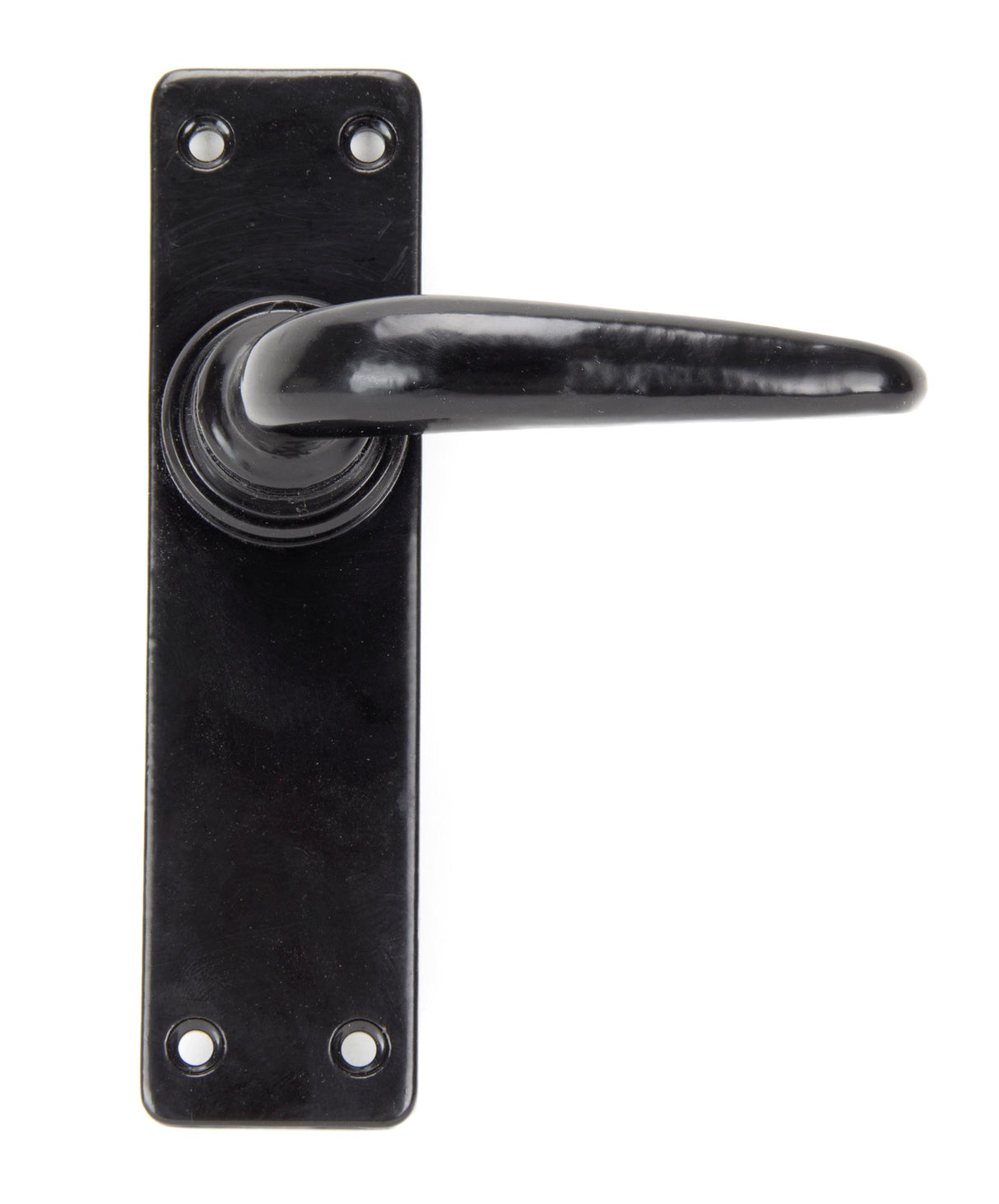 From The Anvil - Black Smooth Lever Latch Set | Sku. 33317 | Trade Door Handles.
