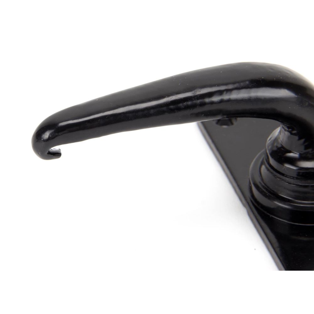From The Anvil - Black Smooth Lever Latch Set | Sku. 33317 | Trade Door Handles.