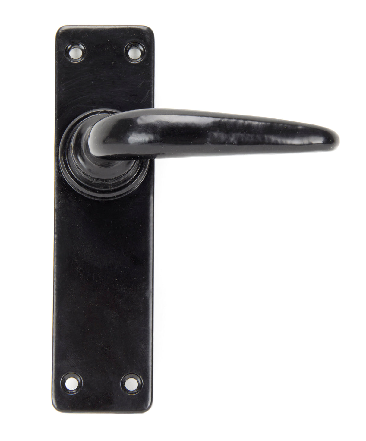 From The Anvil - Black Smooth Lever Latch Set | Sku. 33317 | Trade Door Handles.