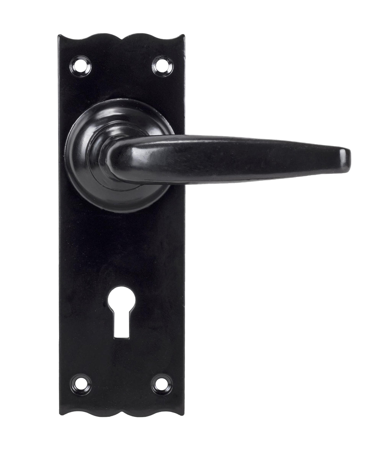 From The Anvil - Black Oak Lever Lock Set | Sku. 33319 | Trade Door Handles.