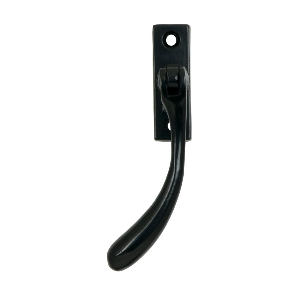 From The Anvil - Black Slim Peardrop Espag - LH | Sku. 33331 | Trade Door Handles.