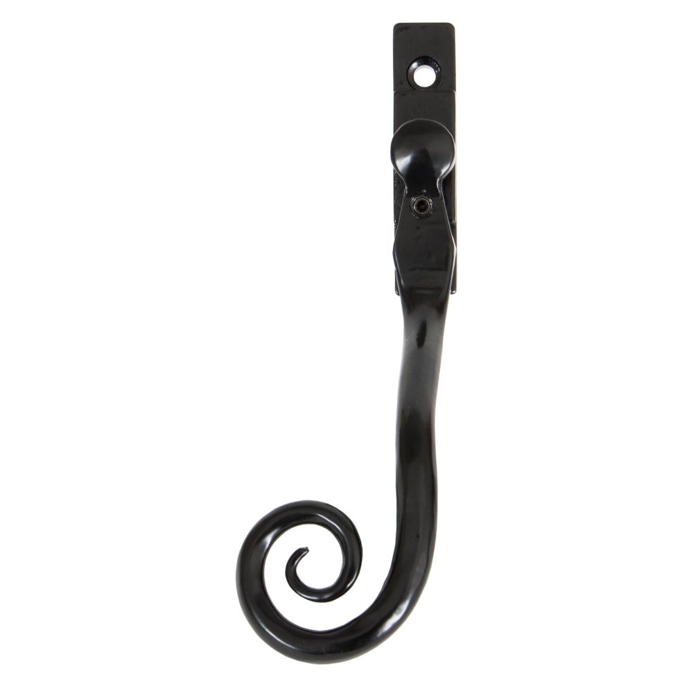 From The Anvil - Black Large 16mm Monkeytail Espag - LH | Sku. 33342 | Trade Door Handles.