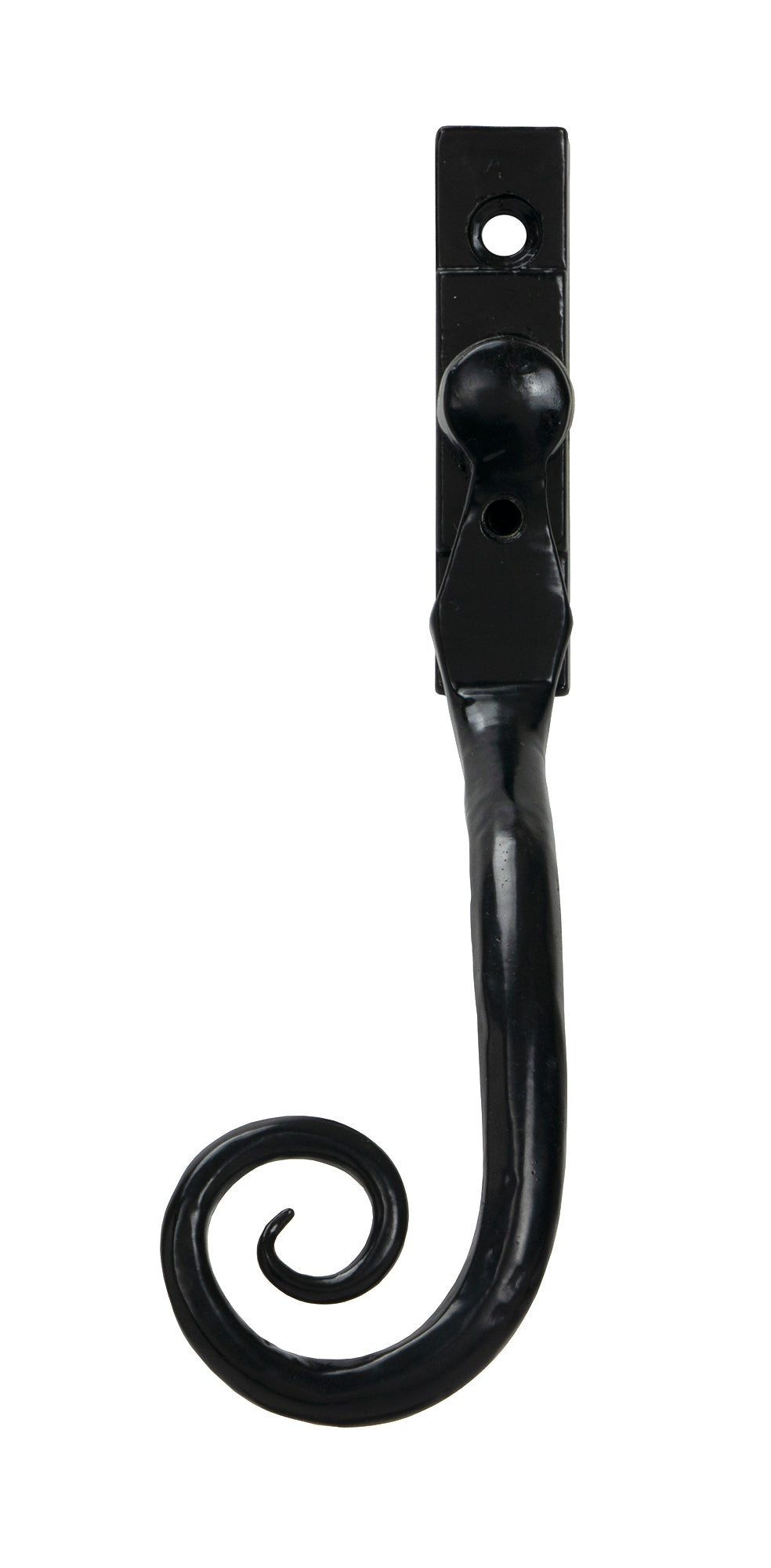 From The Anvil - Black Large 16mm Monkeytail Espag - LH | Sku. 33342 | Trade Door Handles.