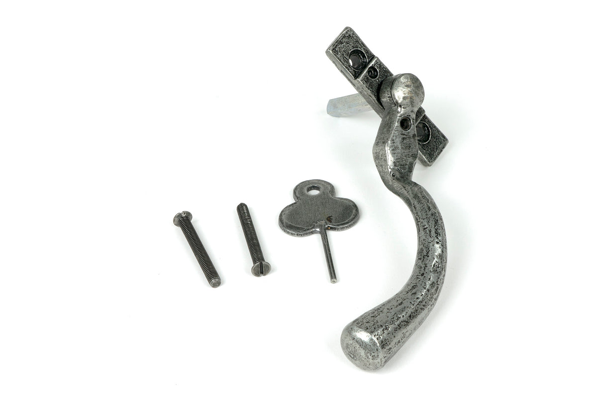 From The Anvil - Pewter Large 16mm Peardrop Espag - LH | Sku. 33344 | Trade Door Handles.