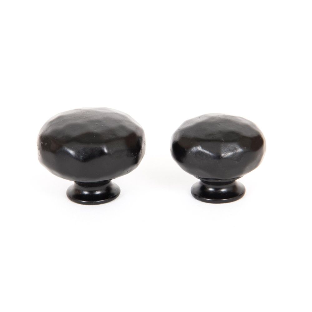 From The Anvil - Black Elan Cabinet Knob - Small | Sku. 33364 | Trade Door Handles.