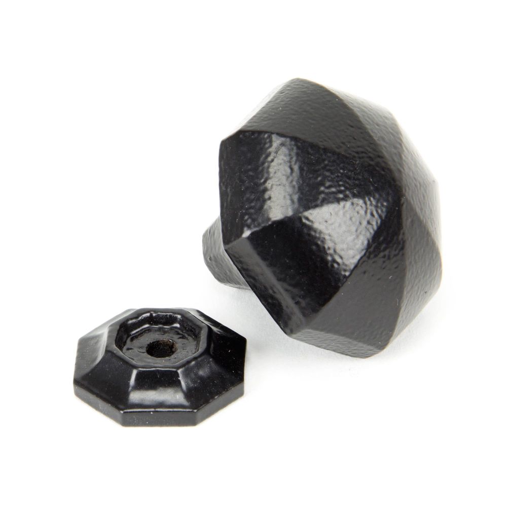 From The Anvil - Black Octagonal Cabinet Knob - Large | Sku. 33373 | Trade Door Handles.