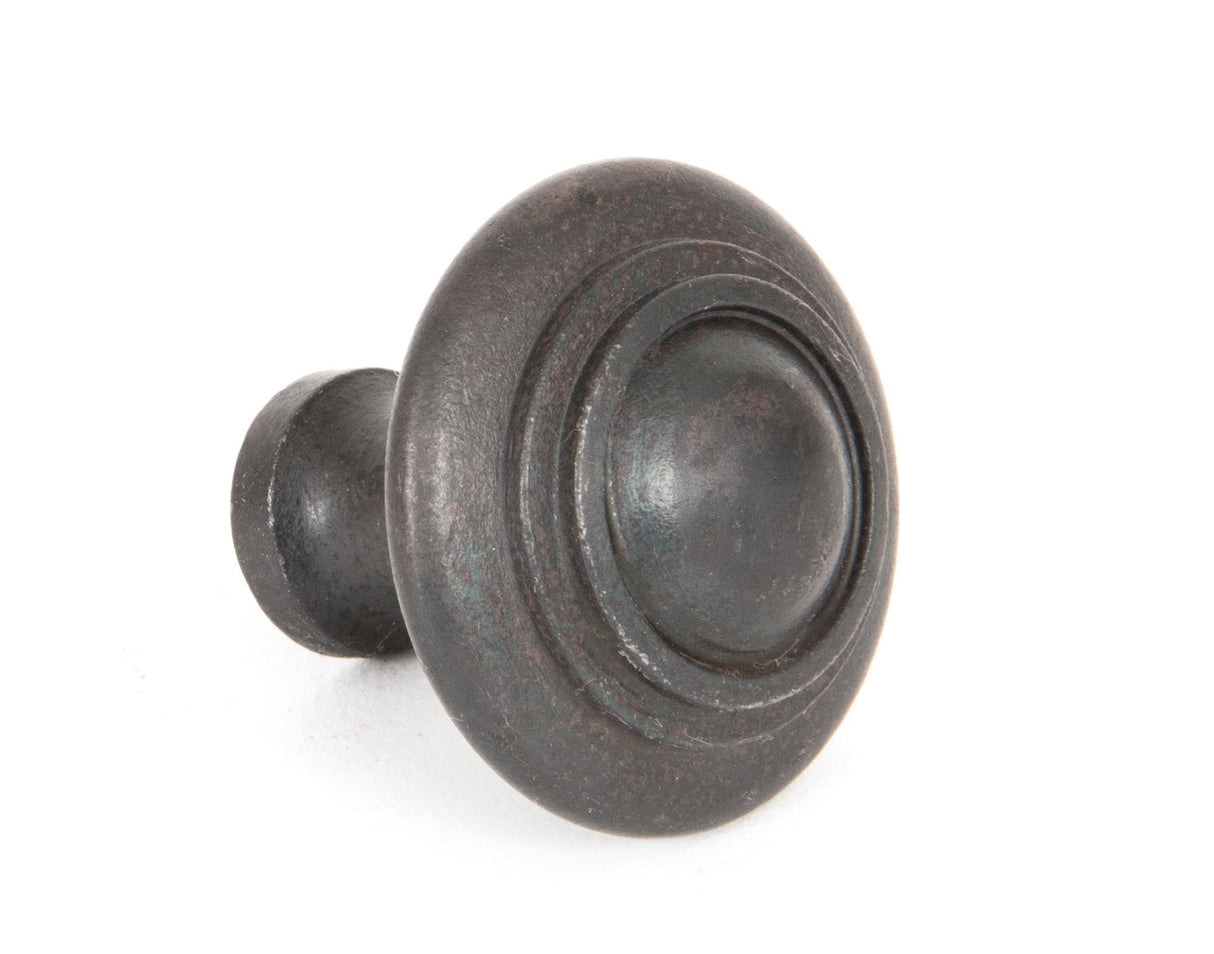 From The Anvil - Beeswax Ringed Cabinet Knob - Large | Sku. 33380 | Trade Door Handles.
