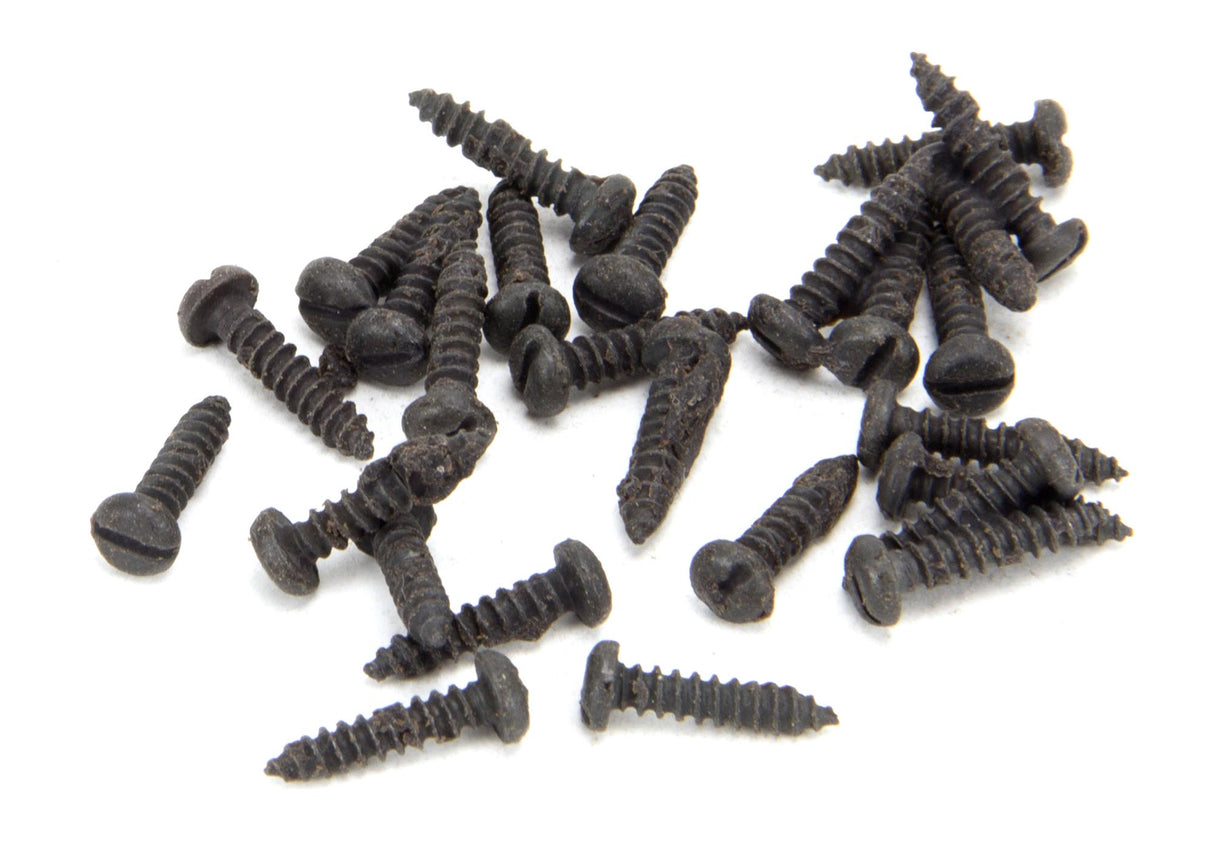 From The Anvil - Beeswax 4 x 1/2" Round Head Screws (25) | Sku. 33401 | Trade Door Handles.