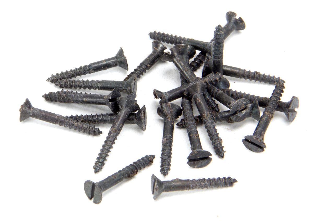 From The Anvil - Beeswax 6 x 1" Countersunk Screws (25) | Sku. 33405 | Trade Door Handles.
