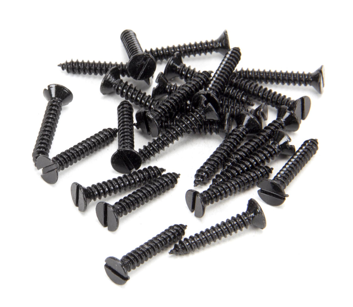 From The Anvil - Black 8 x 1" Countersunk Screws (25) | Sku. 33417 | Trade Door Handles.
