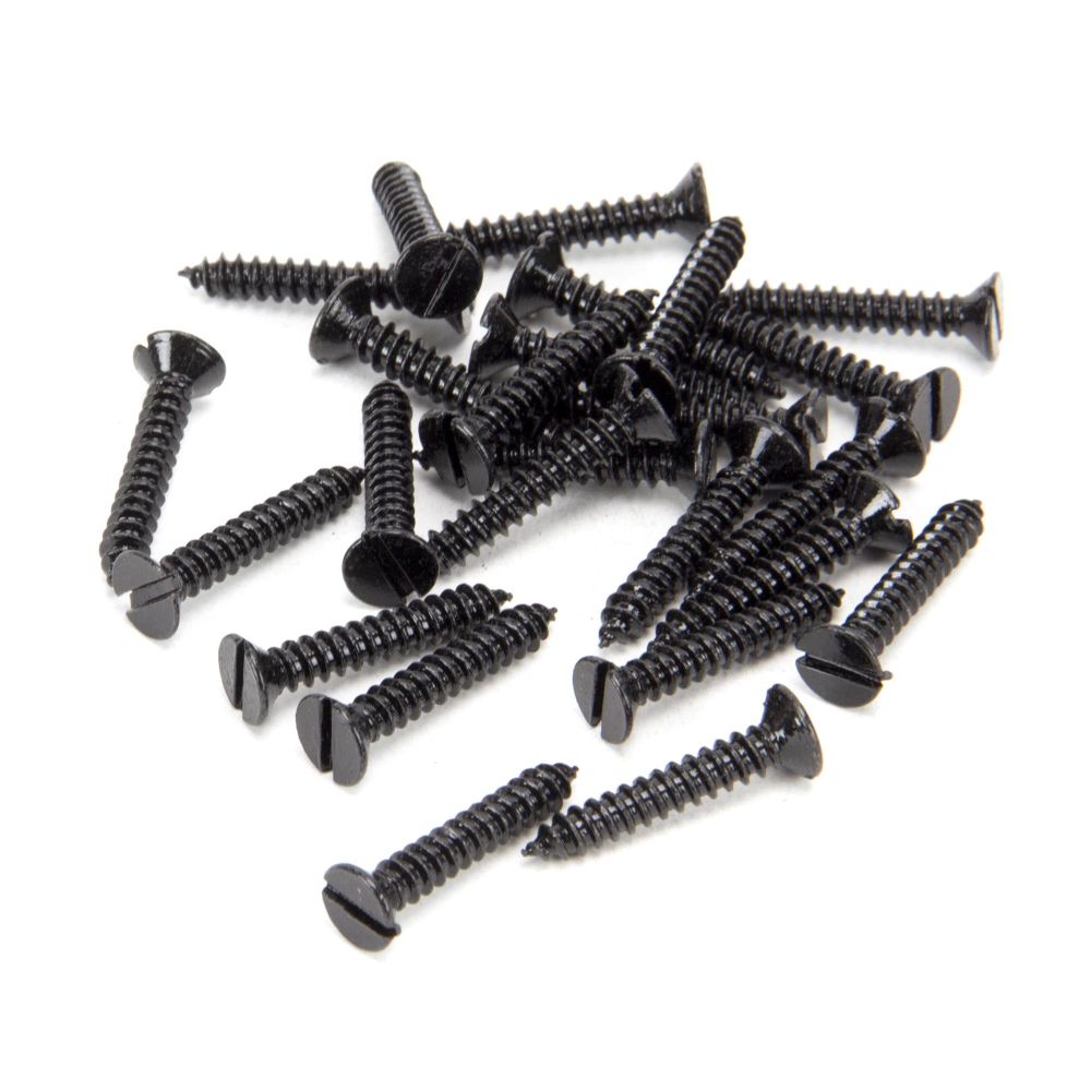 From The Anvil - Black 8 x 1" Countersunk Screws (25) | Sku. 33417 | Trade Door Handles.