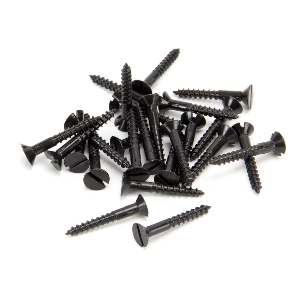 From The Anvil - Black 6 x 1" Countersunk Screws (25) | Sku. 33422 | Trade Door Handles.