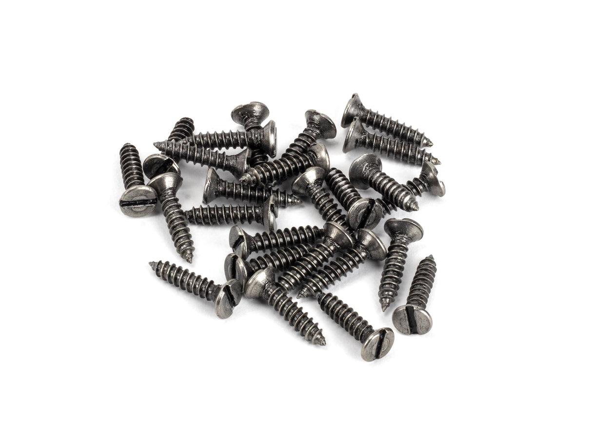 From The Anvil - Pewter 8 x 3/4" Countersunk Screws (25) | Sku. 33430 | Trade Door Handles.