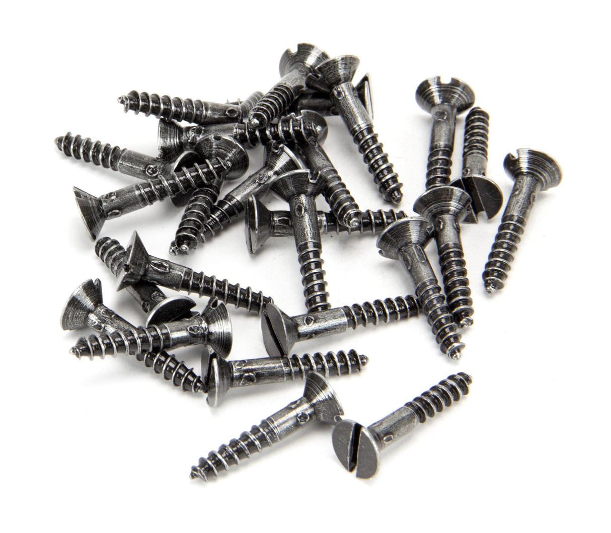 From The Anvil - Pewter 8 x 1" Countersunk Screws (25) | Sku. 33434 | Trade Door Handles.
