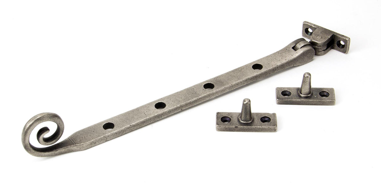 From The Anvil - Antique Pewter 10" Monkeytail Stay | Sku. 33453 | Trade Door Handles.