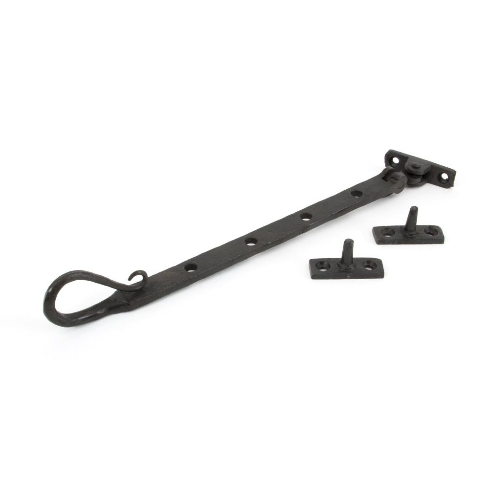 From The Anvil - Beeswax 10" Shepherd's Crook Stay | Sku. 33474 | Trade Door Handles.
