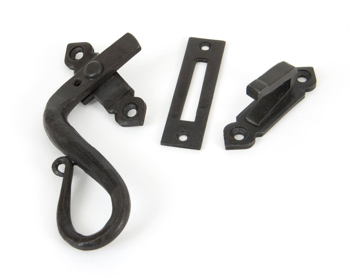 From The Anvil - Beeswax Locking Shepherd's Crook Fastener - LH | Sku. 33476 | Trade Door Handles.