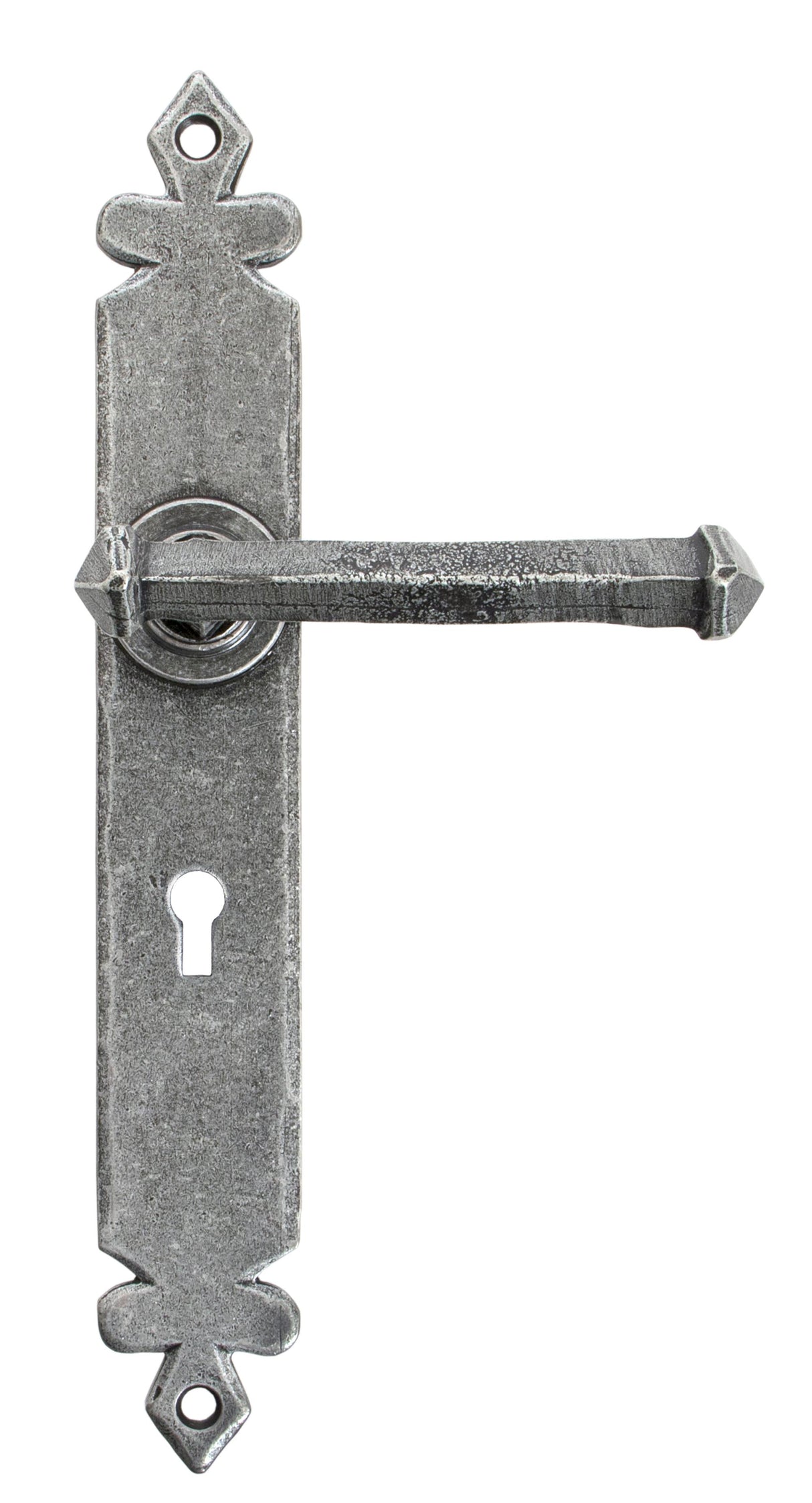 From The Anvil - Pewter Tudor Lever Lock Set | Sku. 33608 | Trade Door Handles.