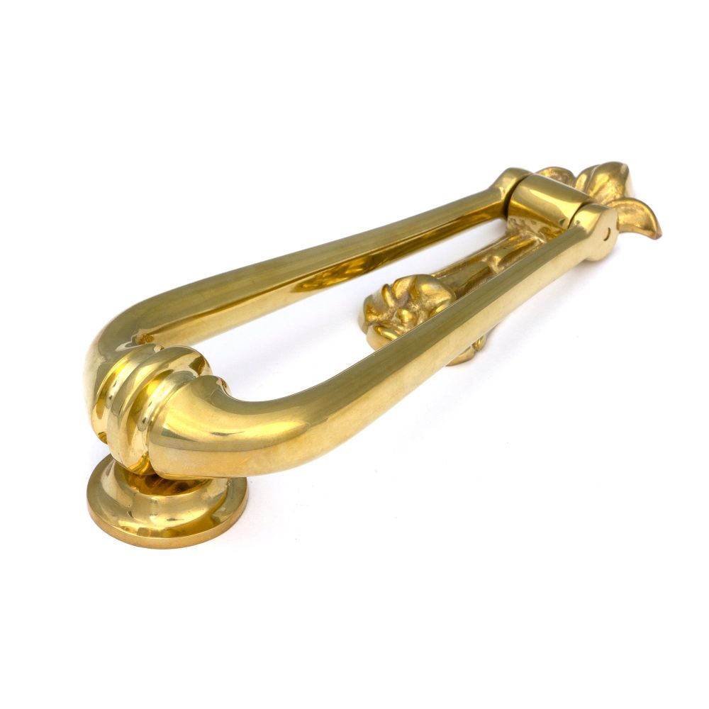 From The Anvil - Polished Brass Loop Door Knocker | Sku. 33610M | Trade Door Handles.