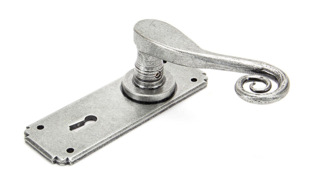 From The Anvil - Pewter Monkeytail Lever Lock Set | Sku. 33615 | Trade Door Handles.