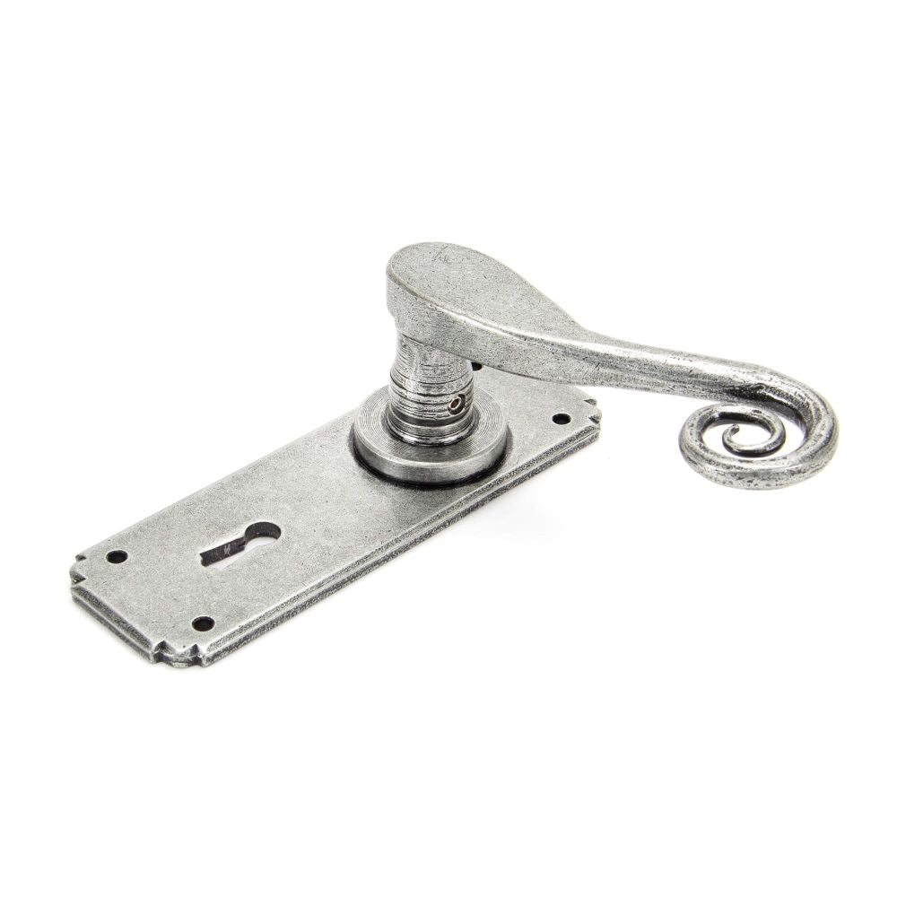 From The Anvil - Pewter Monkeytail Lever Lock Set | Sku. 33615 | Trade Door Handles.