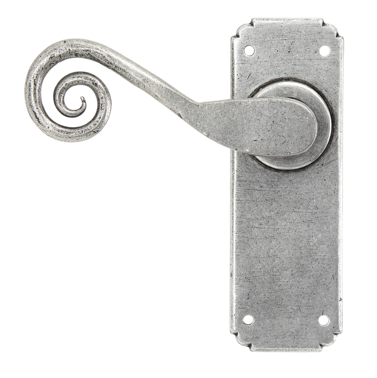 From The Anvil - Pewter Monkeytail Lever Latch Set | Sku. 33616 | Trade Door Handles.