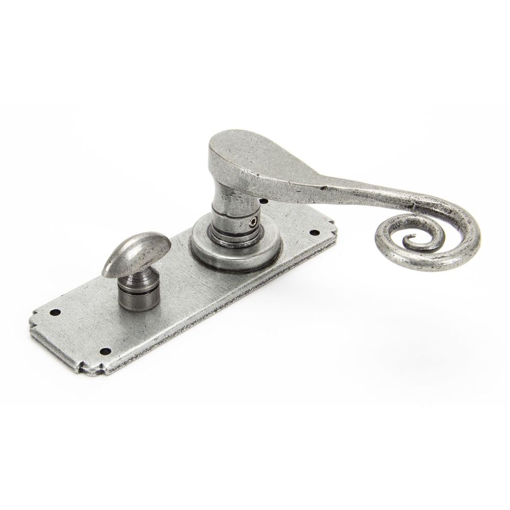 From The Anvil - Pewter Monkeytail Lever Bathroom Set | Sku. 33617 | Trade Door Handles.