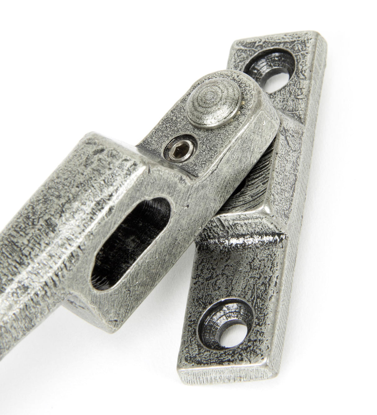 From The Anvil - Pewter Locking Night-Vent Monkeytail Fastener - LH | Sku. 33618 | Trade Door Handles.