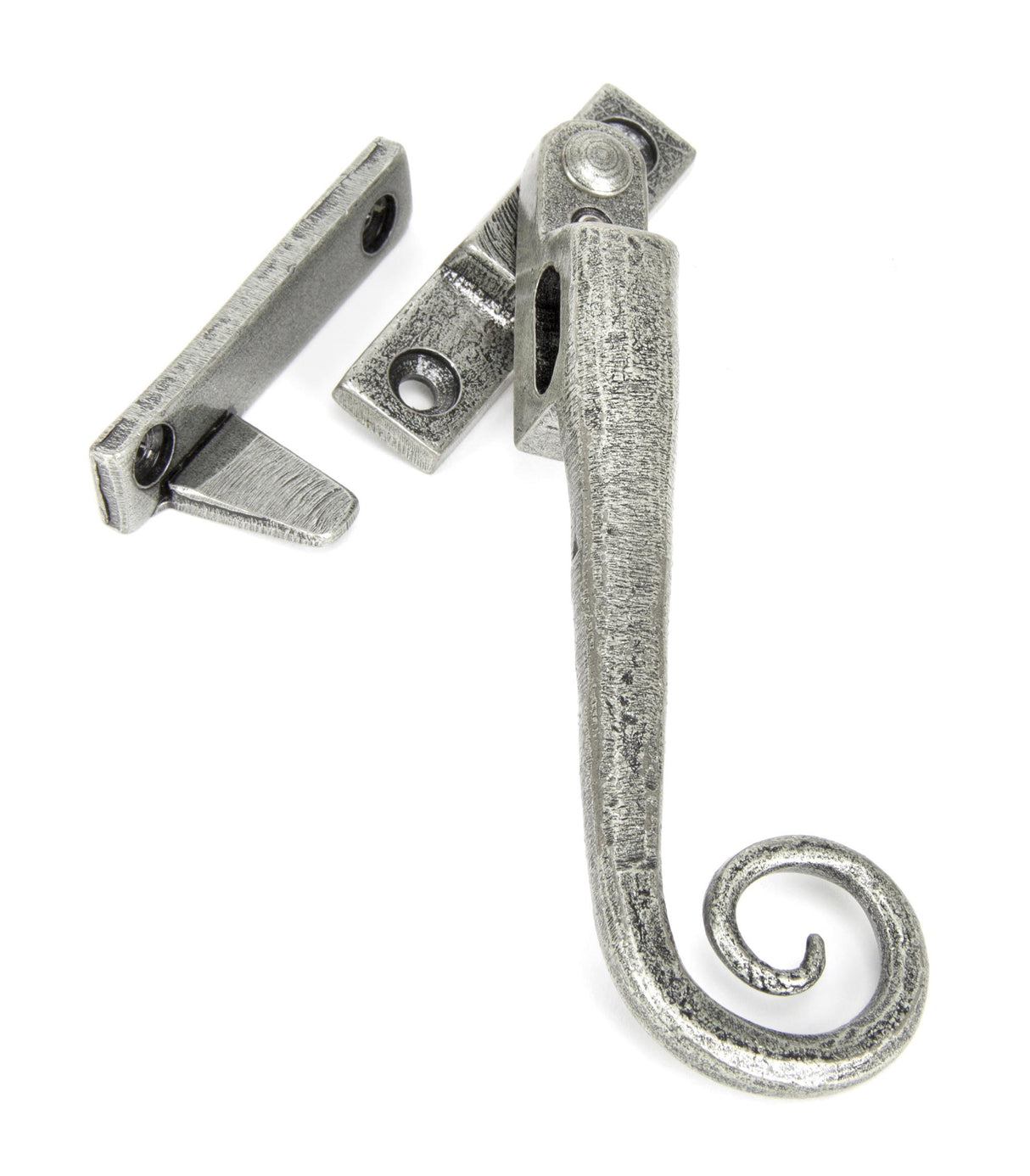 From The Anvil - Pewter Locking Night-Vent Monkeytail Fastener - RH | Sku. 33619 | Trade Door Handles.