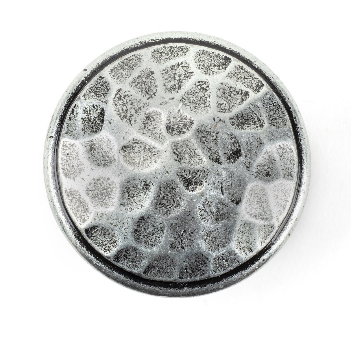 From The Anvil - Pewter Hammered Cabinet Knob - Large | Sku. 33625 | Trade Door Handles.