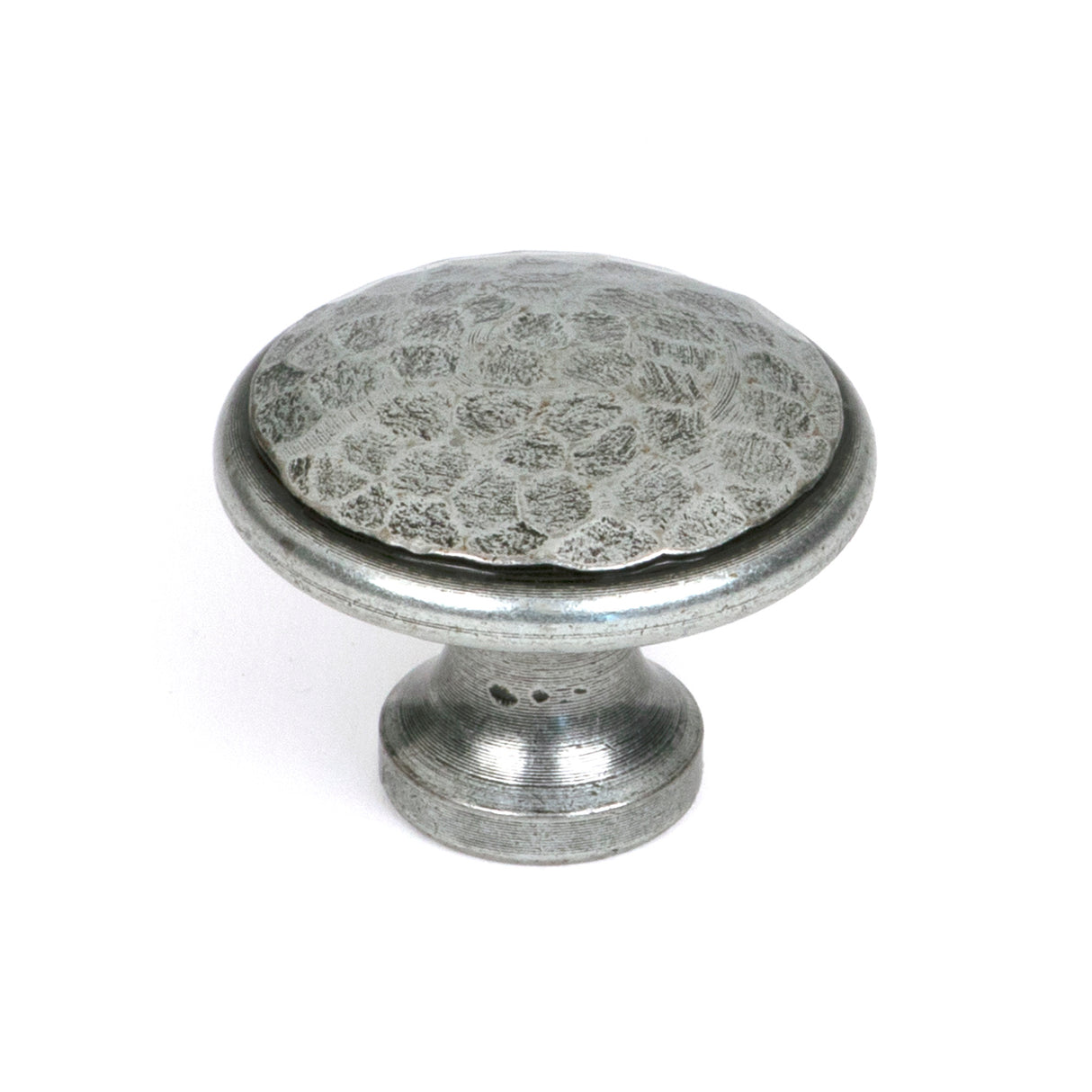 From The Anvil - Pewter Hammered Cabinet Knob - Large | Sku. 33625 | Trade Door Handles.