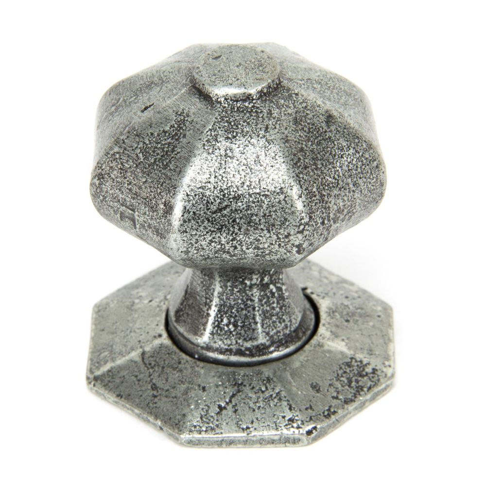 From The Anvil - Pewter Octagonal Mortice/Rim Knob Set | Sku. 33643 | Trade Door Handles.