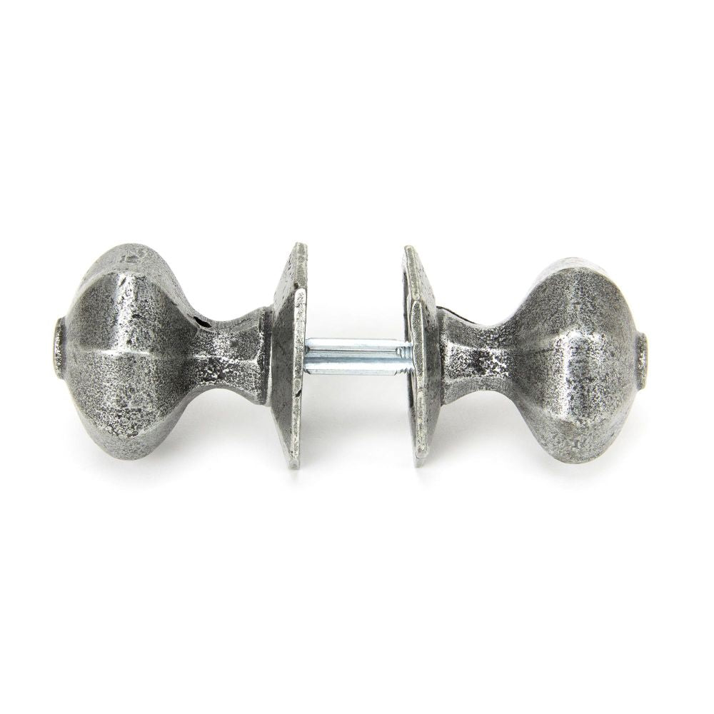 From The Anvil - Pewter Octagonal Mortice/Rim Knob Set | Sku. 33643 | Trade Door Handles.