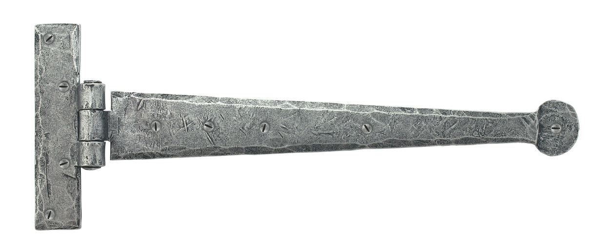 From The Anvil - Pewter 12" Penny End T Hinge (pair) | Sku. 33652 | Trade Door Handles.