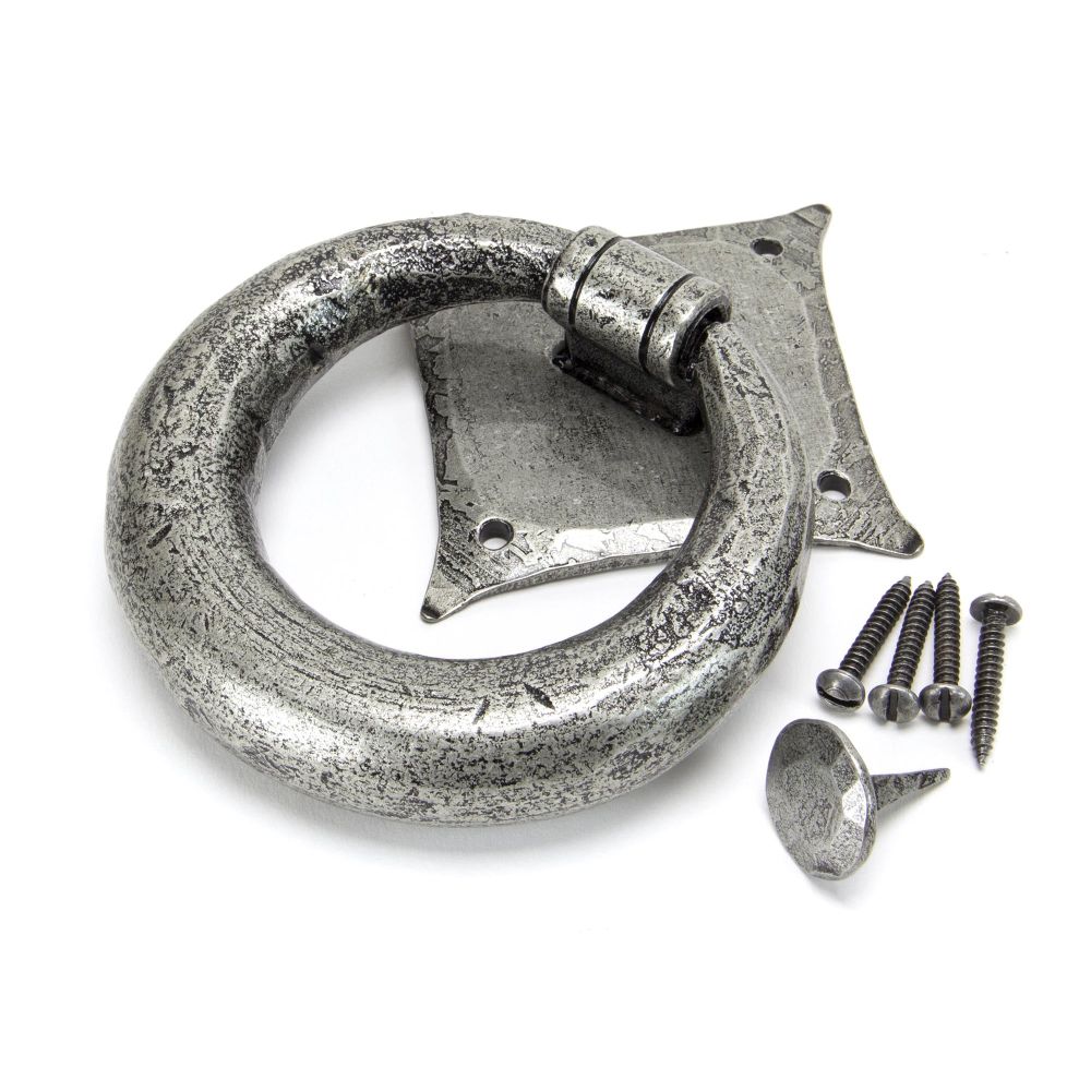 From The Anvil - Pewter Ring Door Knocker | Sku. 33658 | Trade Door Handles.