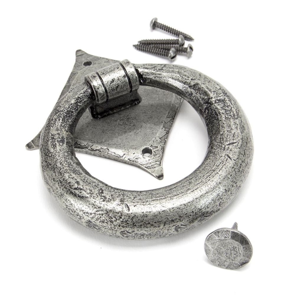 From The Anvil - Pewter Ring Door Knocker | Sku. 33658 | Trade Door Handles.