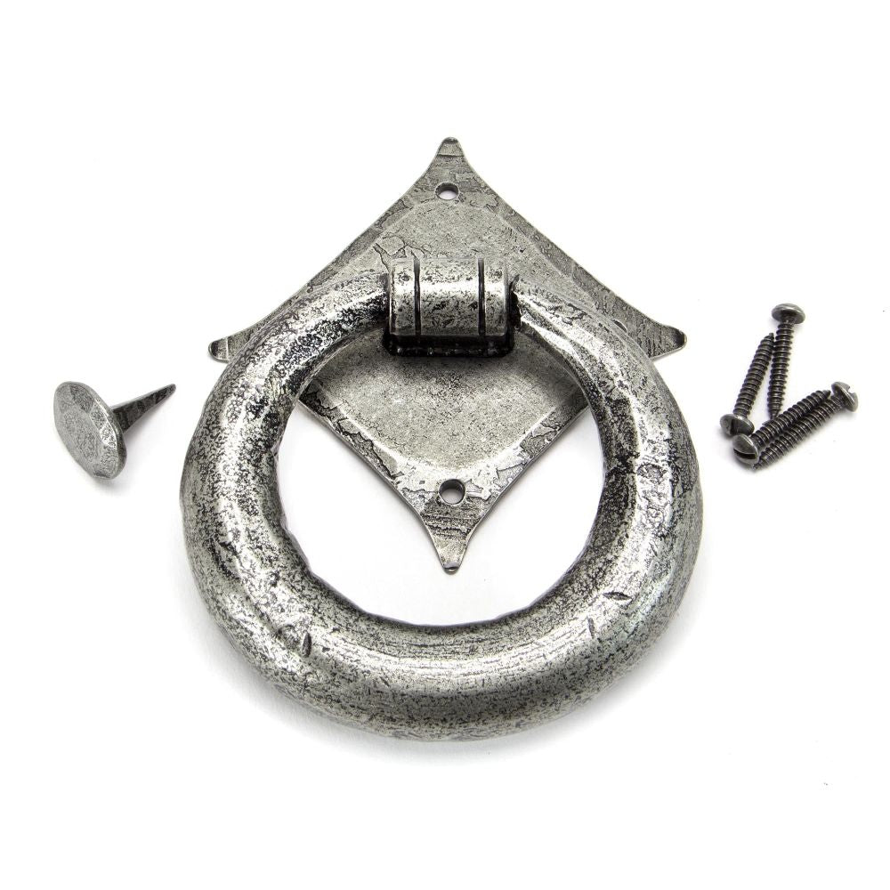 From The Anvil - Pewter Ring Door Knocker | Sku. 33658 | Trade Door Handles.