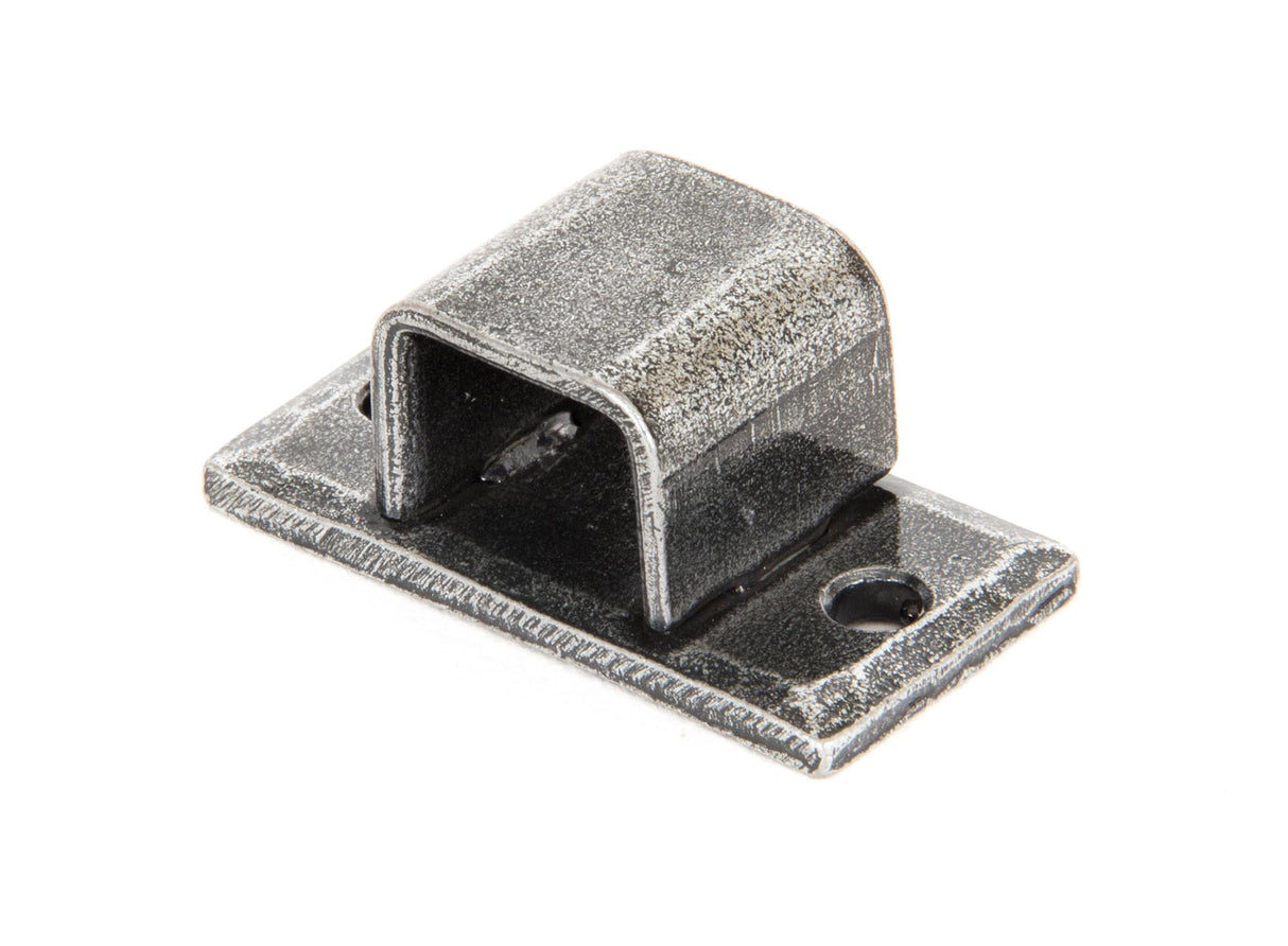 From The Anvil - Pewter Receiver Bridge For 4" Straight Bolt | Sku. 33660K | Trade Door Handles.