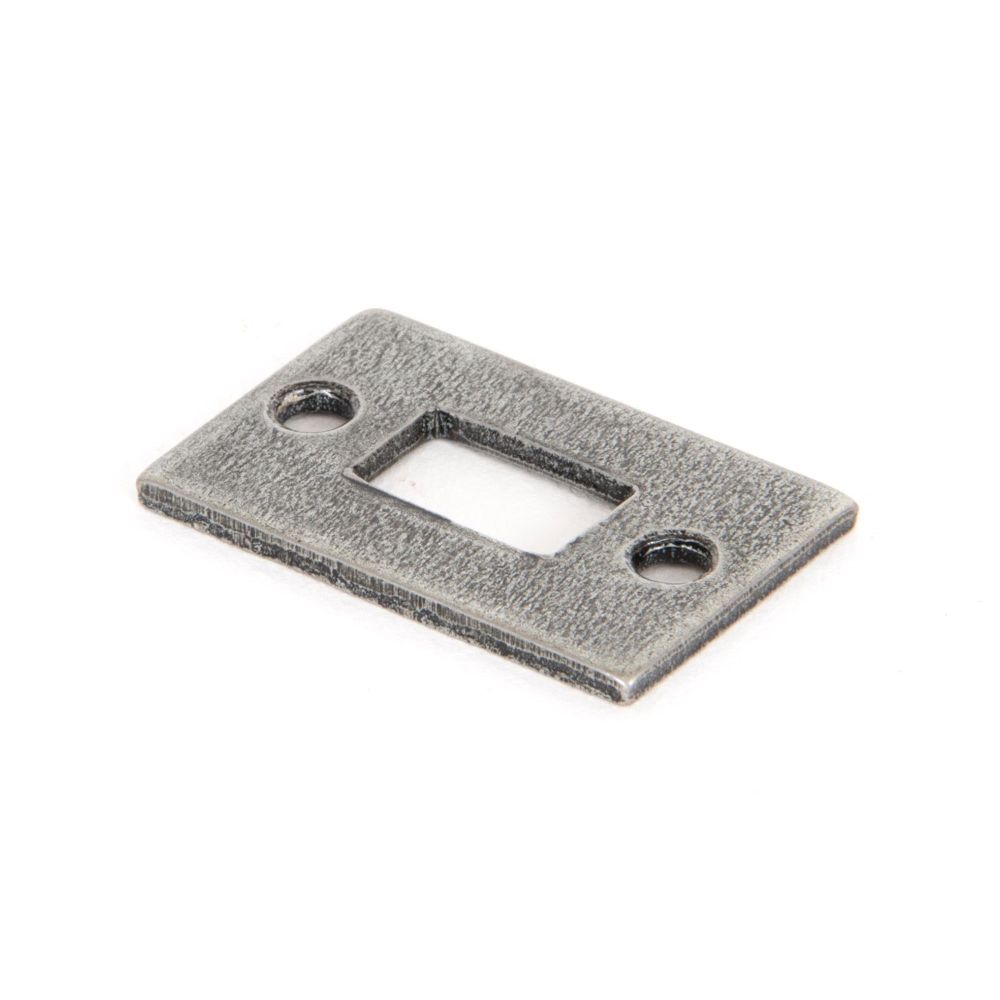 From The Anvil - Pewter Mortice Plate For 4" Cranked Bolt | Sku. 33661K | Trade Door Handles.