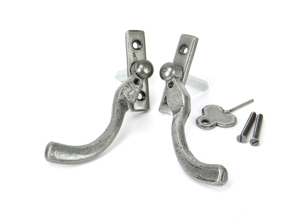 From The Anvil - Pewter 16mm Peardrop Espag - RH | Sku. 33715 | Trade Door Handles.