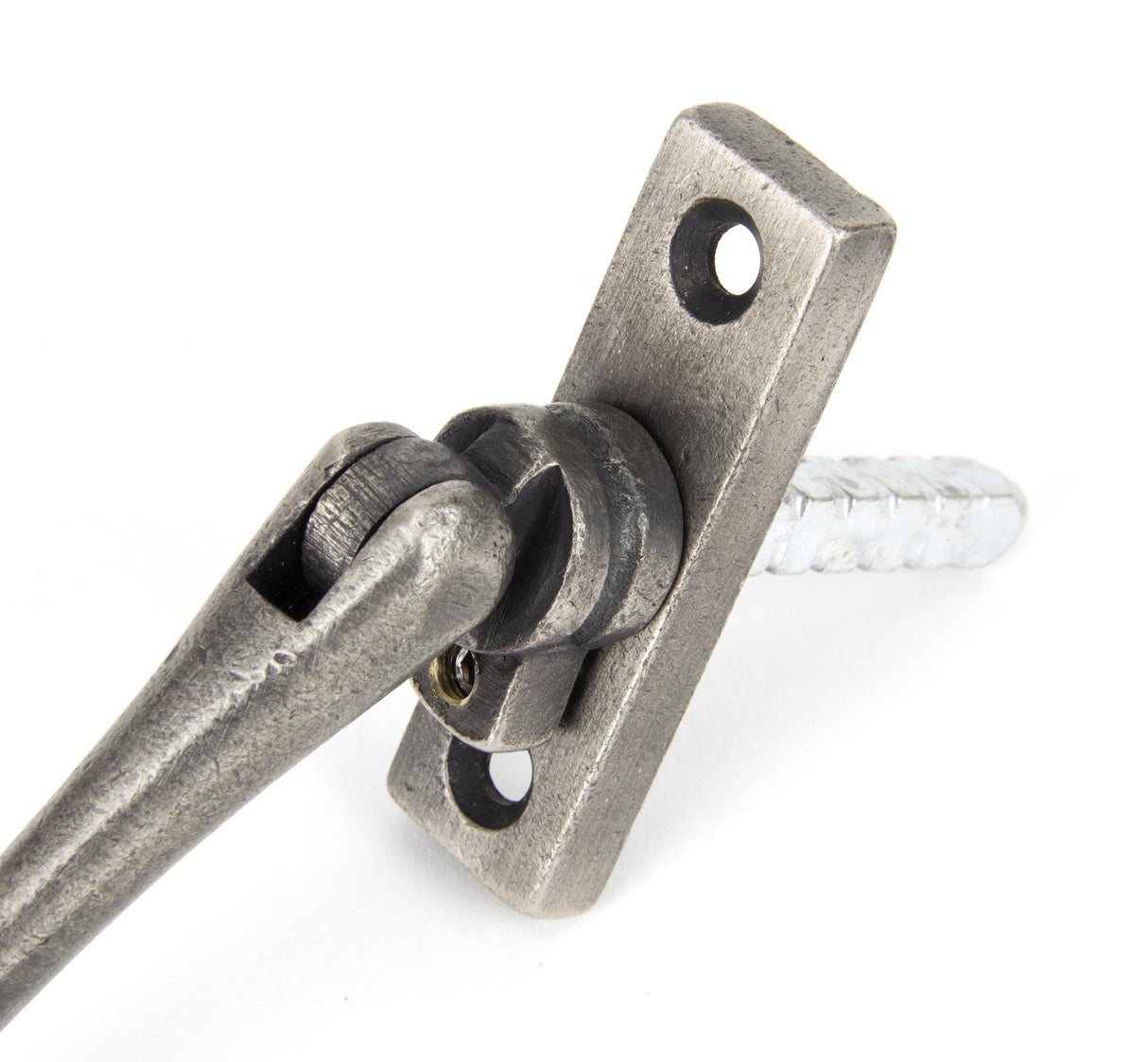 From The Anvil - Antique Pewter Slim Monkeytail Espag - RH | Sku. 33728 | Trade Door Handles.