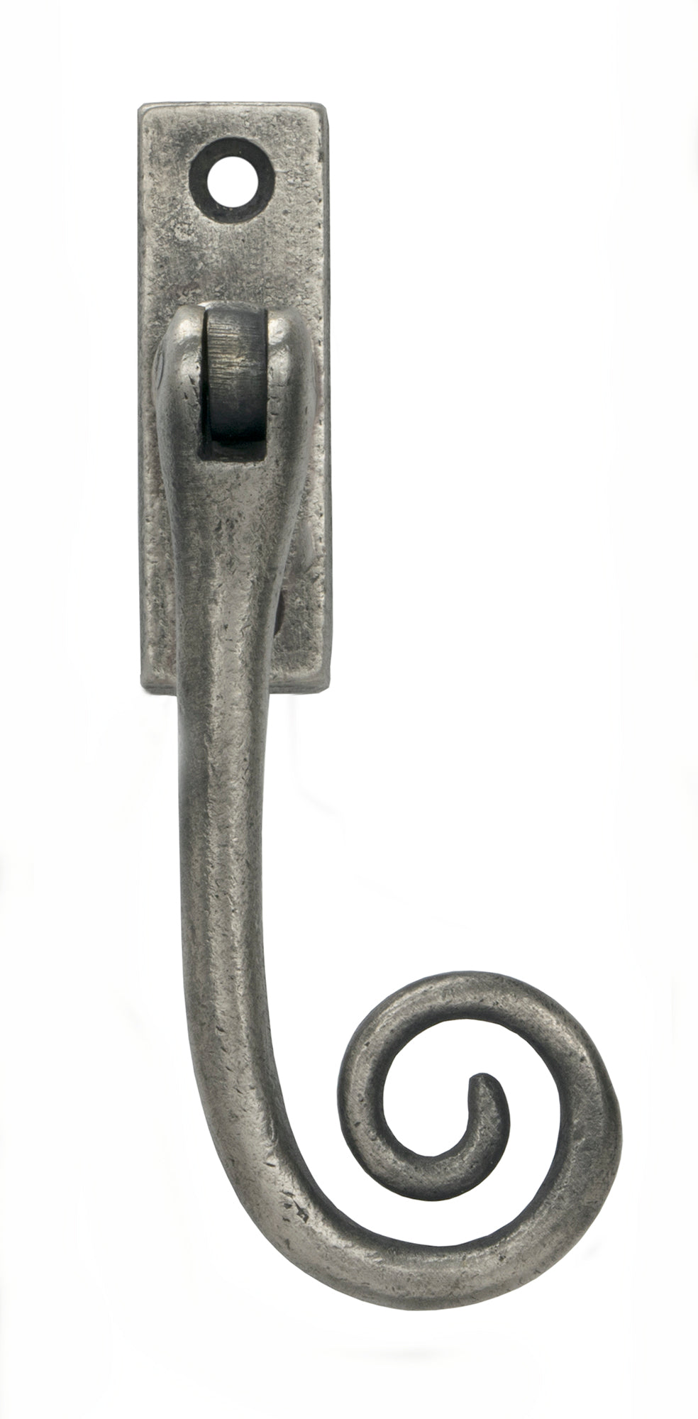 From The Anvil - Antique Pewter Slim Monkeytail Espag - RH | Sku. 33728 | Trade Door Handles.