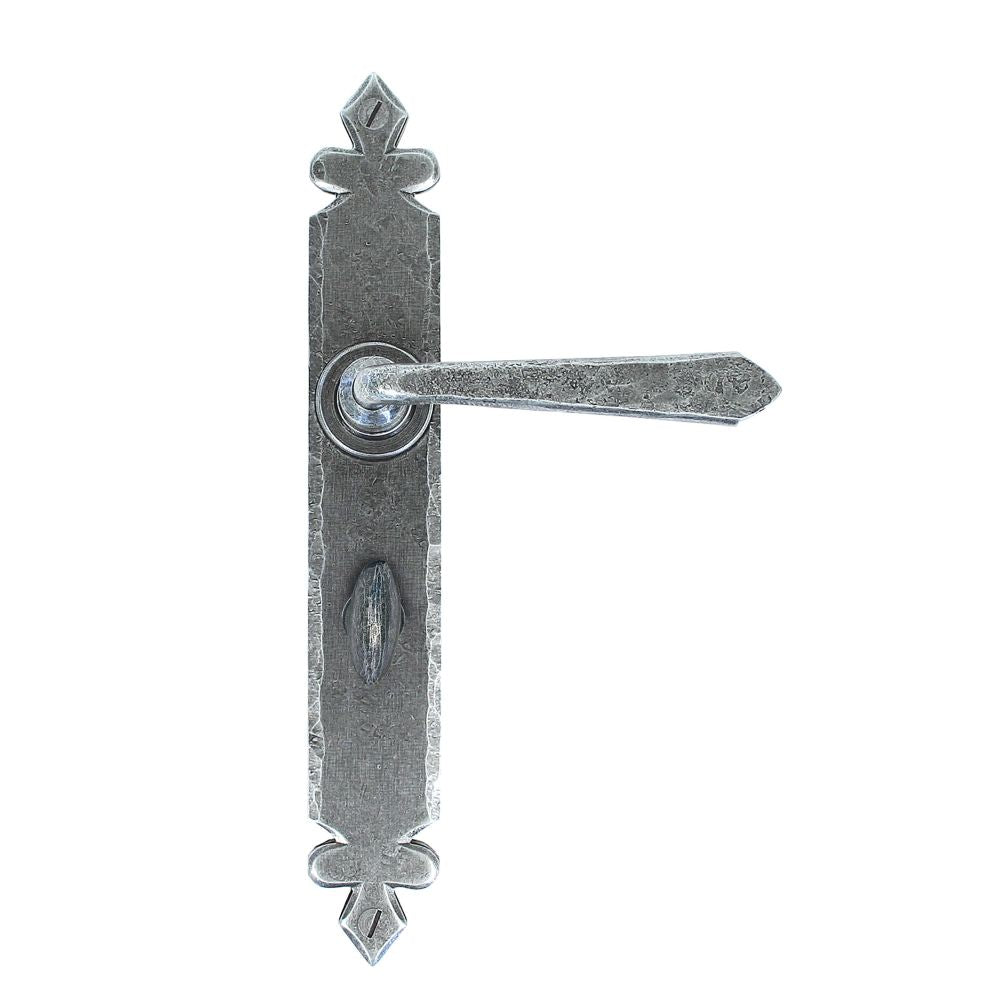 From The Anvil - Pewter Cromwell Lever Bathroom Set | Sku. 33732 | Trade Door Handles.