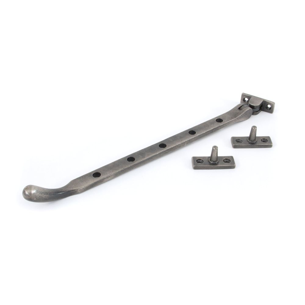 From The Anvil - Antique Pewter 12" Peardrop Stay | Sku. 33748 | Trade Door Handles.